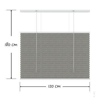 Schuette® Plissegordijn Zonder Boren Dolomite Collectie: Storm Gray Grijs 60 X 100 Cm Breedte Hoogte Suprafix Vouwgordijn Klemmfix 2 0 Rollo Seconden Plisse Montage Incl Video 664909767
