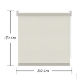 vtwonen rolgordijn lichtdoorlatend Dawn off-white (5918) 210x190 cm (bxh)