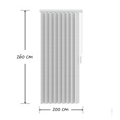 KARWEI stoffen lamellen 89 mm wit (5700) 200 x 260 cm (bxh)