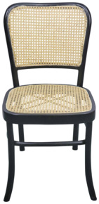 Eetkamerstoel Zaria webbing zwart