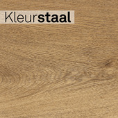 Kleurstaal Lundia click PVC Natuur Tone rechte stroken donkerbruin houtlook