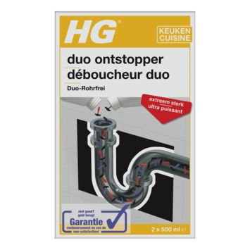 HG duo ontstopper 2 stuks 500 ml