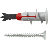 Fischer Gipsplaatplug DuoBlade 44 mm 20 stuks incl. boorkop