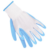 Talen Tools werkhandschoenen latex lichtblauw  m