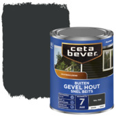 CetaBever Snelbeits Gevel & Kozijn zijdemat dekkend RAL 7021 zwartgrijs 750 ml