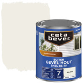 CetaBever Snelbeits Gevel & Kozijn zijdemat dekkend RAL 9010 gebroken wit 750 ml