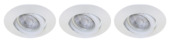 Karwei inbouwspot rond wit set van 3