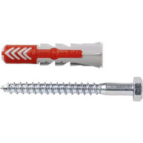 Fischer Universeelplug DuoPower 12x60mm met zeskantschroef 10 stuks