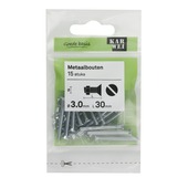 KARWEI metaalbout verzinkt 3x30 mm 15 stuks