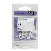 KARWEI kabelclip wit 6 mm (15 stuks)