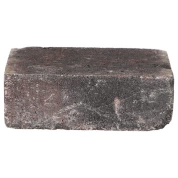 Trommelsteen Rood/Zwart 21x14x7 cm