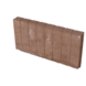 Palissade Beton Bruin 50x25x6 cm - 24 Stuks