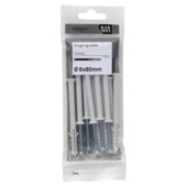 KARWEI slagplug 6x80mm/ 3,7x85mm 10ST