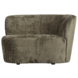 Fauteuil Stone rechts structuur velvet warmgroen