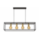 Lucide hanglamp Ruben zwart 92x22 cm (lxb)