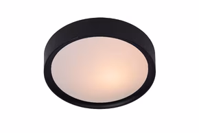 Lucide plafonnière Lex E27 ø 25 cm zwart