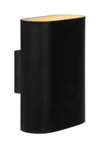Lucide spot Ovalis zwart