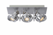 Lucide plafondspot Landa II 3x 5W aluminium