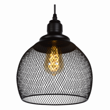Lucide Mesh Hanglamp Zwart Ø22cm