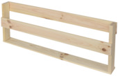 Duraline tijdschriftenrek onbehandeld vuren 29x78x7 cm (hxbxd)