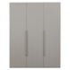 WOOOD kledingkast Rens 3 deurs lichtgrijs 210x165x58 cm 