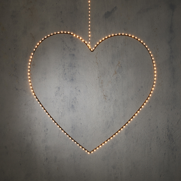 Hart warm wit 120led IP44 met timer - h108xd38cm