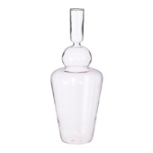 Vaas single flower glas lichtpaars 27x10,5 cm