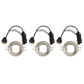 OK inbouwspot rond staal set van 3