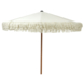 Parasol Olivera wit met franjes Ø 200 cm