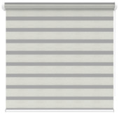 KARWEI duo rolgordijn lichtdoorlatend streep wit/grijs melee (kleurnr. 4404) 60x160 cm (bxh)