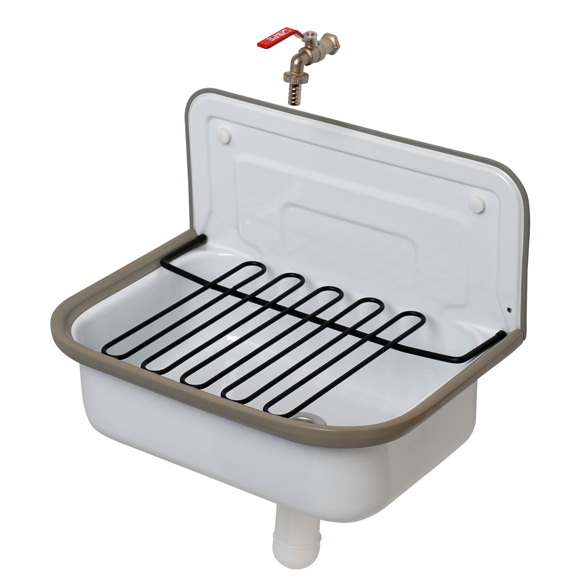 Plieger Uitstortgootsteen Basic 51X33X18 plieger kopen in de aanbieding