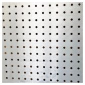 Plaat geperforeerd aluminium brut 500x250x0,8mm