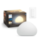 Philips Hue Wellner tafellamp 1x9.5w mat glas incl. switch en bluetooth