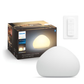 Philips Hue Wellner tafellamp 1x9.5w mat glas incl. switch en bluetooth