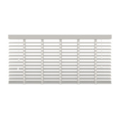 KARWEI houten jaloezie 50 mm wit (kleurnr. 944) 180x220 cm (bxh)