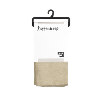 Kussenhoes James beige 45x45 cm