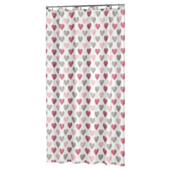 Sealskin Amor Douchegordijn Textiel 180x200 cm Rood