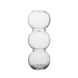 Vaas glas transparant bollen 22x10 cm