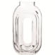 Vaas glas transparant M 30x7,4x16,2 cm