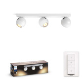 Philips Hue Buckram opbouwspot 3x5W wit incl. switch en bluetooth