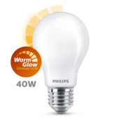 Philips LED peer E27 40W mat warmglow dimbaar
