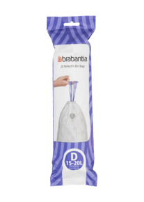 Afvalzak met trekbandsluiting 'PerfectFit' D, 15-20 liter (20 stuks/rol)