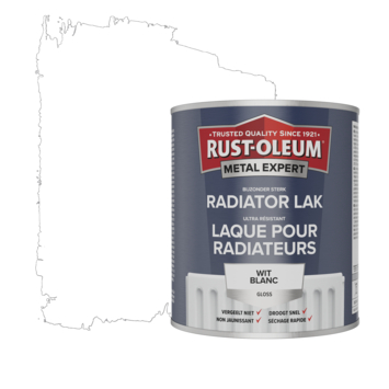 RUST-OLEUM RADIATOR GLOSS 750ML WIT