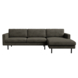 KARWEI Chaise longue Fali rechts rib warm groen