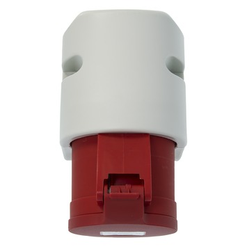 CEE stopcontact grijs/rood 5-polig 32A