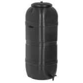 Practo Garden Classic Regenton zwart 100L met kraantje