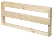 Duraline tijdschriftenrek onbehandeld vuren 29x58x7 cm (hxbxd)