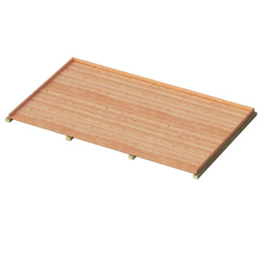 Vloerpakket 3x3m² inclusief twee balken