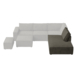 KARWEI Modulaire bank James chaise longue rib warm groen