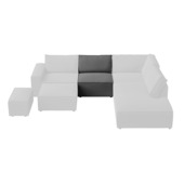 Modulaire bank James tussenstuk geschuurd grijs